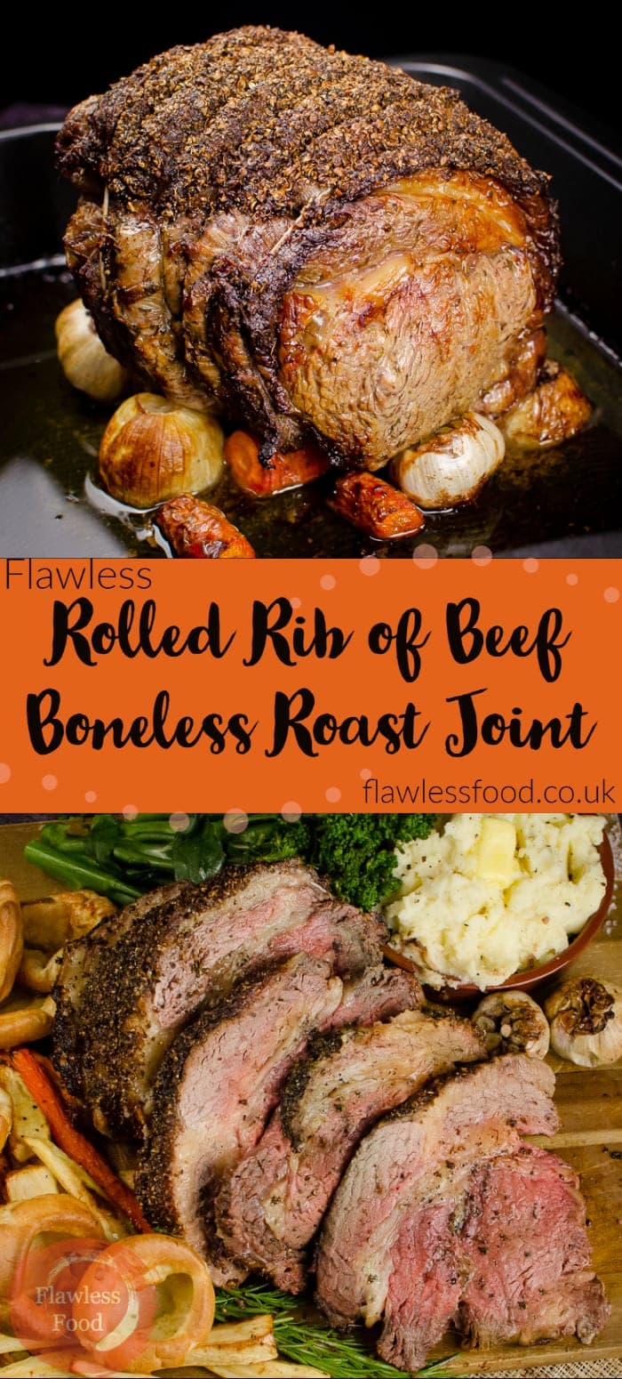 Rolled Rib Of Beef Boneless Roast Joint Flawless Food