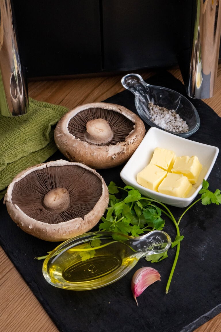 Air Fryer Mushrooms (Garlic Portobello) Recipe by Flawless Food