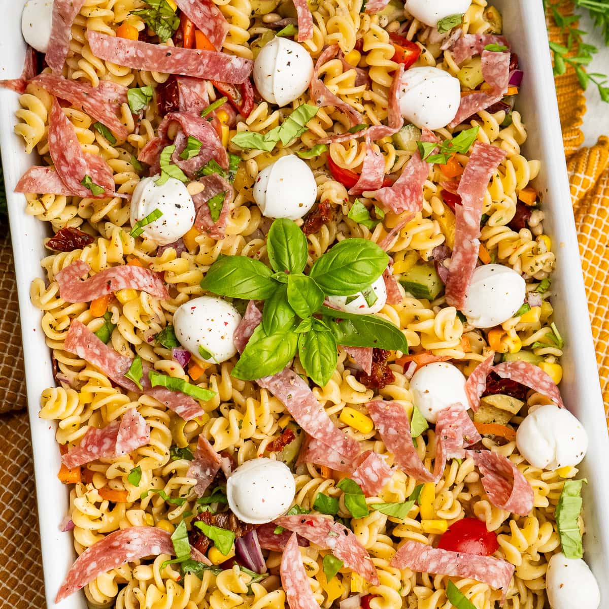 Italian Pasta Salad with Salami-image