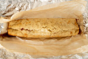 Cooked jam roly poly