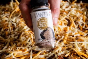 A jar of Sabatino Truffle zest seasoning