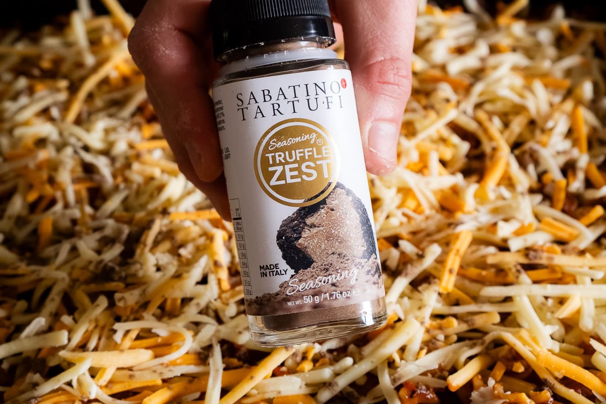A jar of Sabatino Truffle zest seasoning