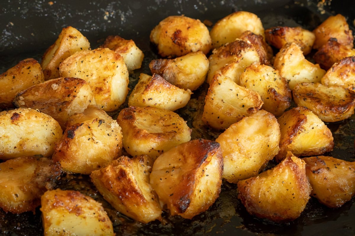 Roasted Potatoes on tray